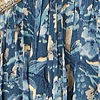 Blue Grey Floral Print Anarkali Suit